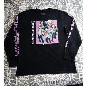 My Hero Academia Size XL FUNimatio Anime Merch Black Long Sleeve Shirt